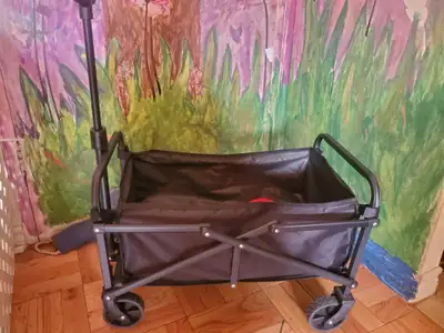 This versatile black wagon is perfect for hauling garden supplies or taking the kids for a ride! It'...