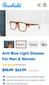 Anti Blue Light Glasses For Men & Women