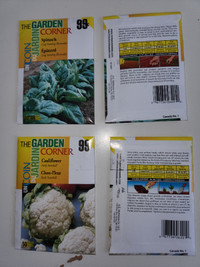 Garden Corner seeds Spinach, Lettuce, Cucumber, Tomato $0.75each