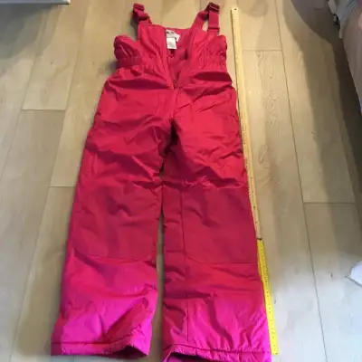 Athletic Works Vibrant Pink Fleece Overall Snow Pant, View more