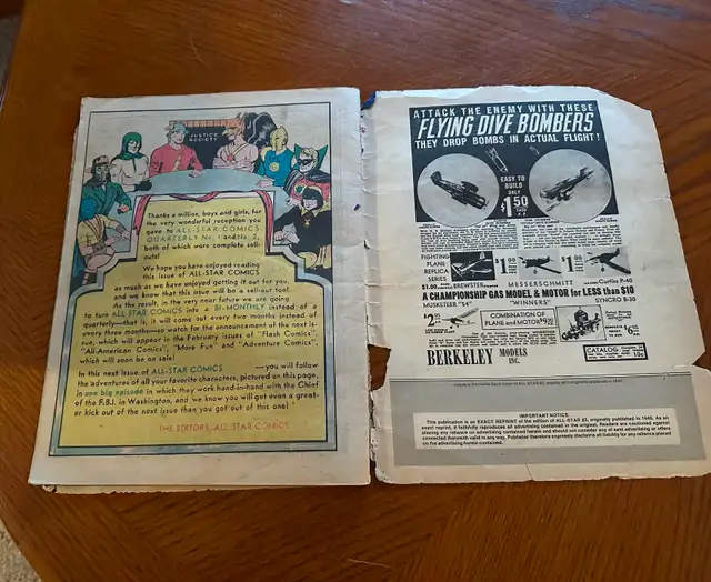 Famous 1st Edition Treasury All Star Comics 3 Limited Collectors in Comics & Graphic Novels in Kingston - Image 5
