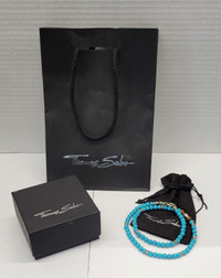 Thomas Sabo Necklace with Turquoise Beads and Tiger's Eye Beads