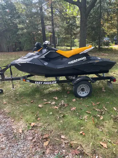 2021 spark 3up ibr/con w sound system. Comes with easy hauler trailer and oem seadoo cover. Low hour...