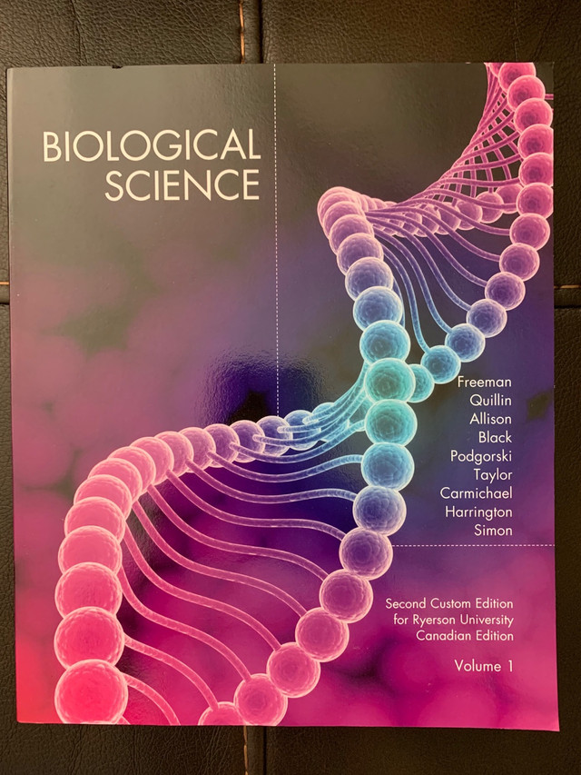 Pearson Biological Science: Second Custom Edition Volume 1 (Free in Textbooks in Oshawa / Durham Region