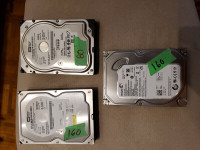 3 hard drive SATA 80 160 gigs desktop HD Western 3.5 Seagate usb