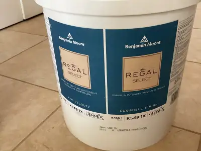 I have a 5 gallon Benjamin Moore quality interior paint left to sell. Paid $340 plus taxes is $390....