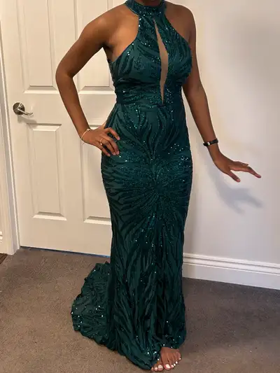 Green Prom dress , View more