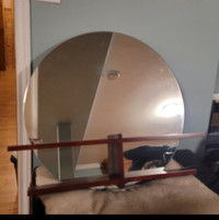 Wall Mirror with attached Shelf