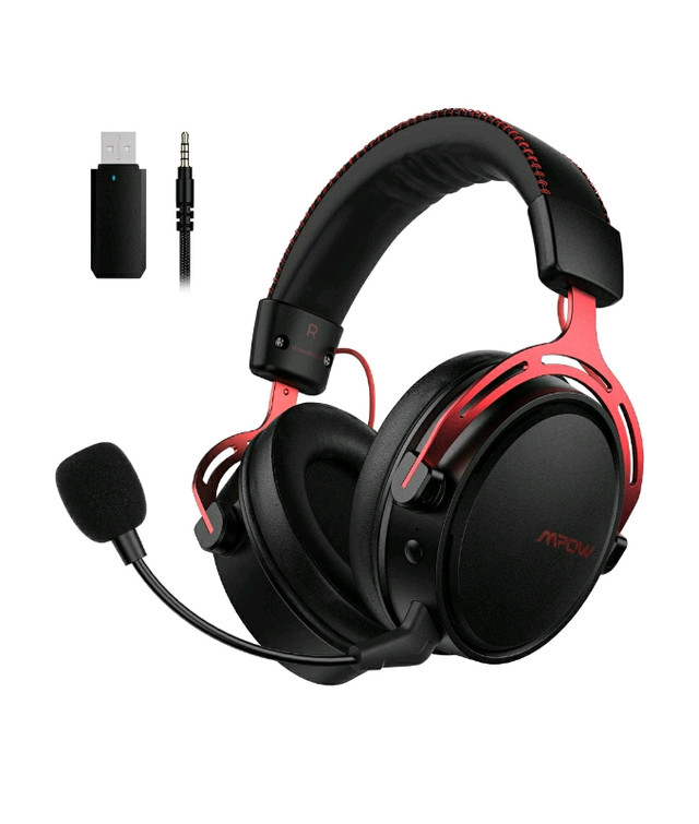 New MPOW Airport Gaming Headset 2.4G Wireless/Bluetooth! 7.0 in Headphones in City of Toronto