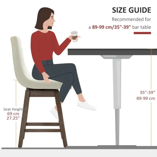 Swivel Bar Chairs, 25.5" High Fabric Tufted  in Chairs & Recliners in Markham / York Region - Image 8