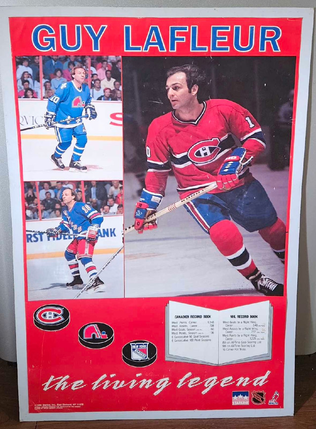 vintage guy lafleur poster in Arts & Collectibles in Owen Sound