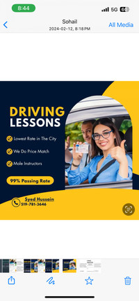 Driving Lessons For G2 & G  519-781-3646 