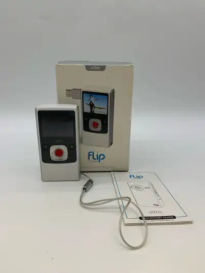 Flip Video Ultra Camcorder 4GB With Box Tested Working, View more