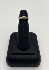 18KT Yellow & White Gold Diamond Ring w Appraisal $1350