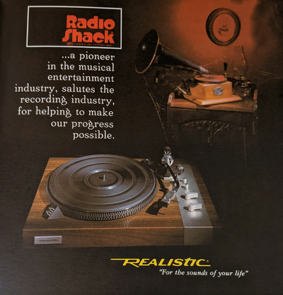 Radio Shack advertisement., View more
