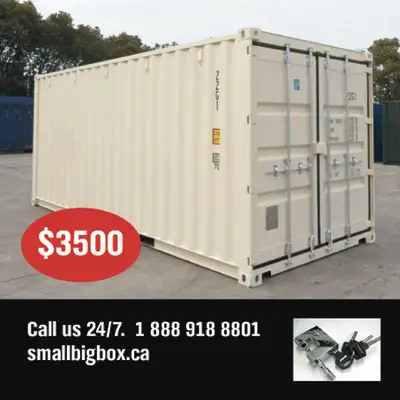Contact us at SMALL BIG BOX 888-918-8820 day or night 7 days a week as we are always on call. We wil...