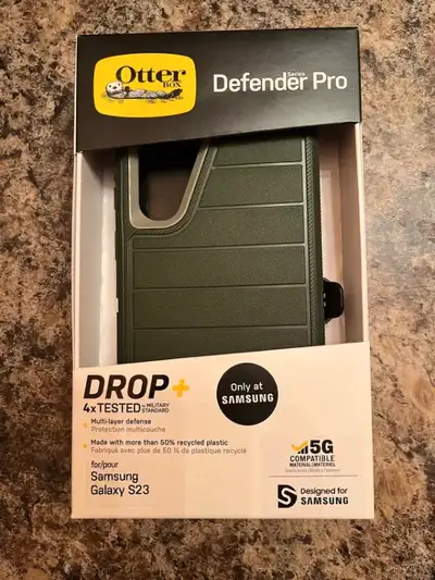 Brand new OtterBox Defender Pro Series case for Samsung Galaxy S23. This heavy-duty case provides to...