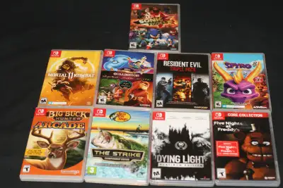 NINTENDO SWITCH EMPTY CASES: SONIC, SPYRO, DISNEY, MORTAL KOMBAT, View more