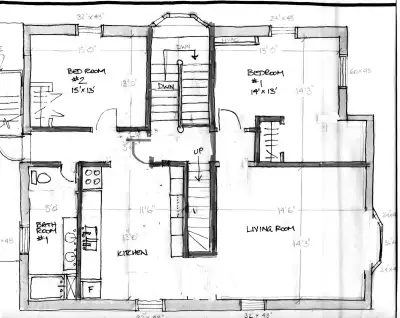 Bright 1 bedroom apartment on 3rd floor of large house. Price includes all utilities including centr...