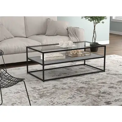 I have 1 nice metal/glass coffee table for sale. It measures 44X22X17 as shown in the picture. The g...