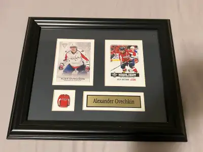 Alexander Ovechkin framed hockey cards collage , View more
