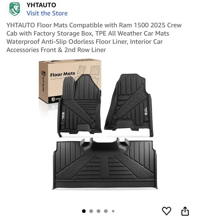YHTAUTO Floor Mats – Compatible with Ram 1500  in Other in Kitchener / Waterloo - Image 2