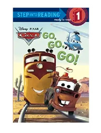 DISNEY PIXAR CARS #1 - Go, Go, Go Step Into Reading Book (NEW)