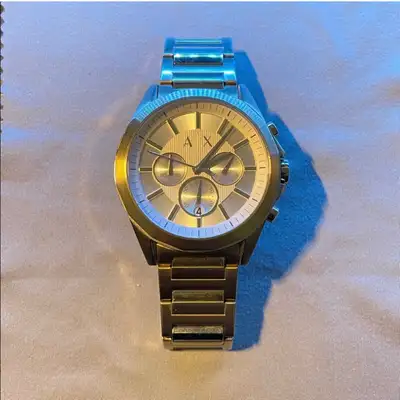 Armani Exchange Gold Tone Watch for men, View more