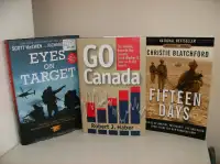 3 NEW Books – Eyes on Target + Fifteen Days + Go Canada