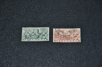 Stamps: Portugal  1946 Castles. Scott 668-69.