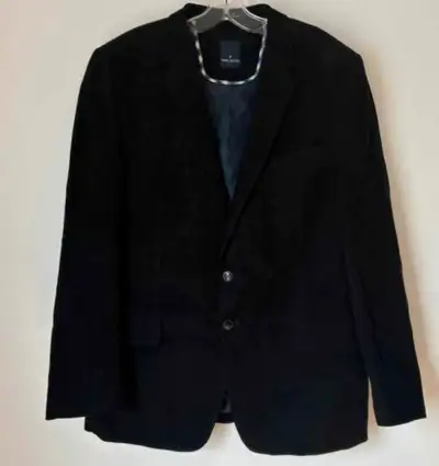 Daniel Hechter black corduroy blazer, men's 44 tall, View more