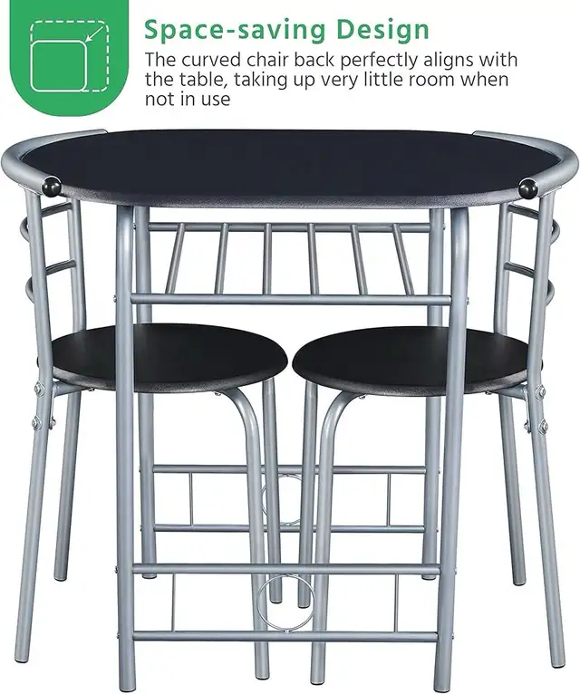 3pc small Dining Room Table Set, Kitchen Table & Chair Sets in Dining Tables & Sets in Markham / York Region - Image 4