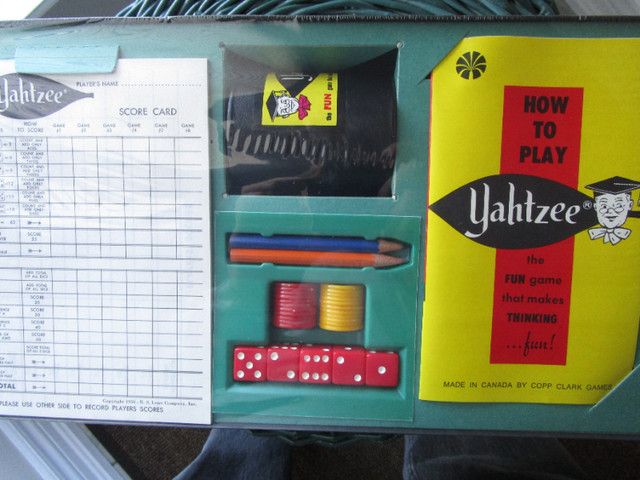 Vintage 1956 Yahtzee Game NEVER OPENED! in Toys & Games in Markham / York Region - Image 2