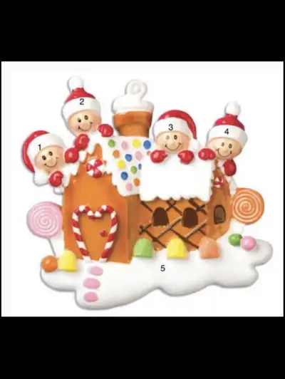Custom poly resin Christmas ornaments high quality with names, View more