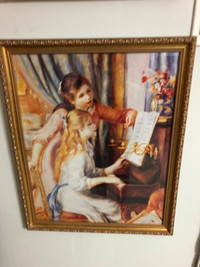 Framed Renoir print 
