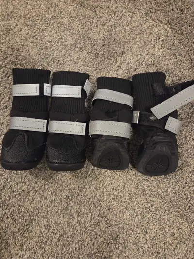 Various dog boots, for small dog. Some never used. $5 for all pairs. Located south side