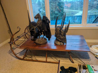 Antique Sleigh Coffee Table