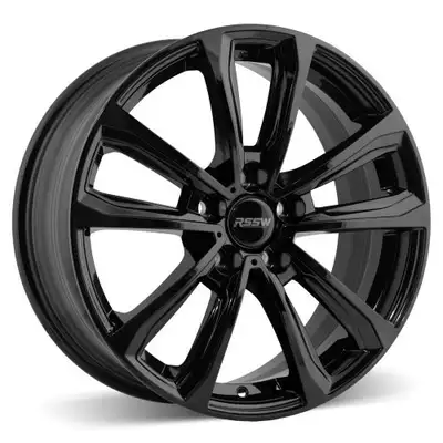 Jantes noir brillante de 18 pouces bolt pattern 5 X 120mm, pneus non montés sur les jantes TPMS neuf...