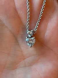 Pandora Double Heart Pendant Necklace