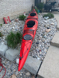 Brand New Two Person Tandem Kayak - Red!