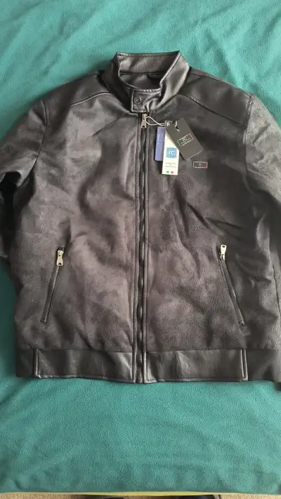 Jacket, Man's faux leather, classic style, suede, View more