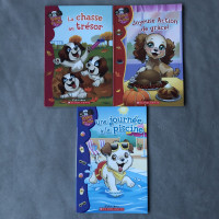 FRENCH   ~ Set of 3  ~ Livres ~ Puppy in my Pocket Readers 