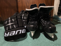 Bauer Ice Hockey Skates & Gloves for Sale