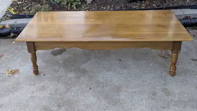 Canadian made solid wood coffee table, View more