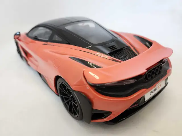 McLaren 765 LT Orange 1:18 Resin GT Spirit GT327 Z Models in Arts & Collectibles in Kawartha Lakes - Image 3
