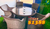 Five set round dinning table