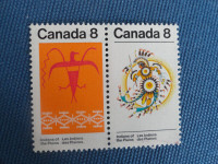 Timbres neufs du Canada  sur les Indiens des Plaines à .80$