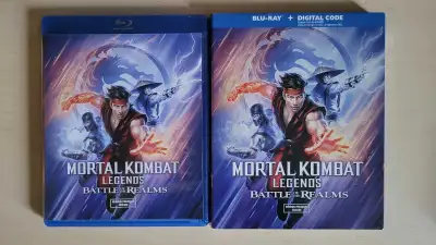 Mortal Kombat Legends Battle Of The Realms Blu-ray Aucun shipping Argent comptant seulement