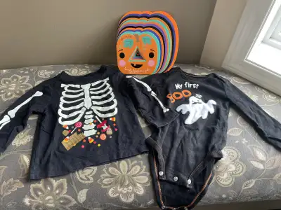 Baby Halloween shirts & book, View more
