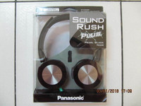 Classic Panasonic Sound Rush Plus Model RP-HXS400MPK Headphones